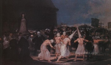 Francisco goya Painting - Procesión de Flagelantes el Viernes Santo Romántico moderno Francisco Goya